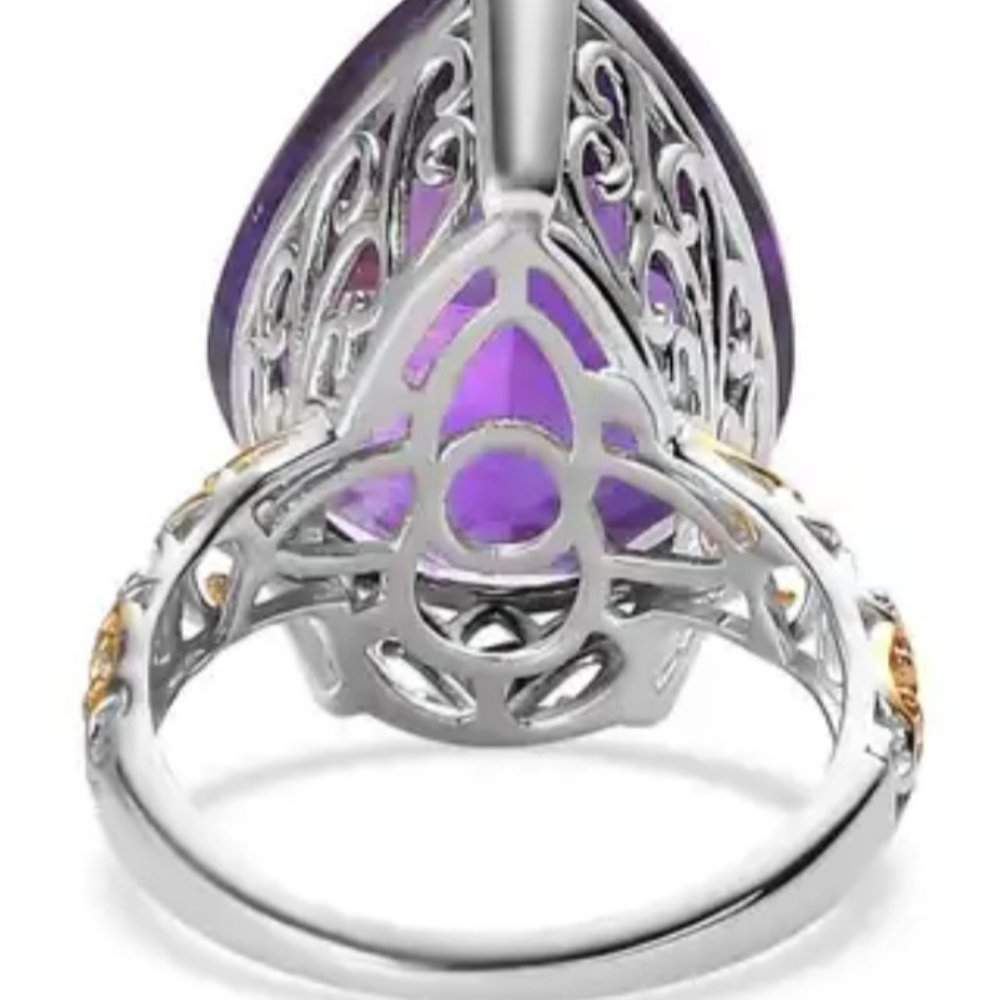 18.65ct Amethyst Solitaire Ring - image 2